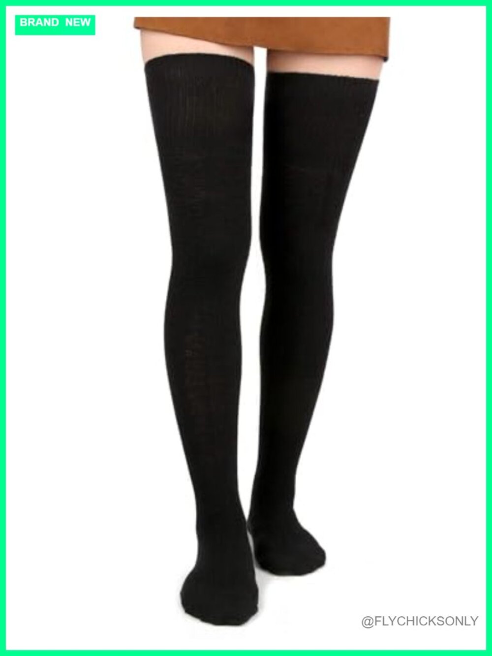 Extra Long Thigh High Socks Cotton Knit Warm Over the Knee Boot Stocking Leg